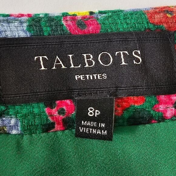 Talbots Floral Pencil Skirt Size 8P NWOT - Picture 6 of 7
